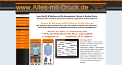 Desktop Screenshot of alles-mit-druck.de